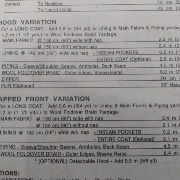 Vintage Swing Coat Sewing Pattern Retro 90s MacPhee Workshop - Picture 12 of 16